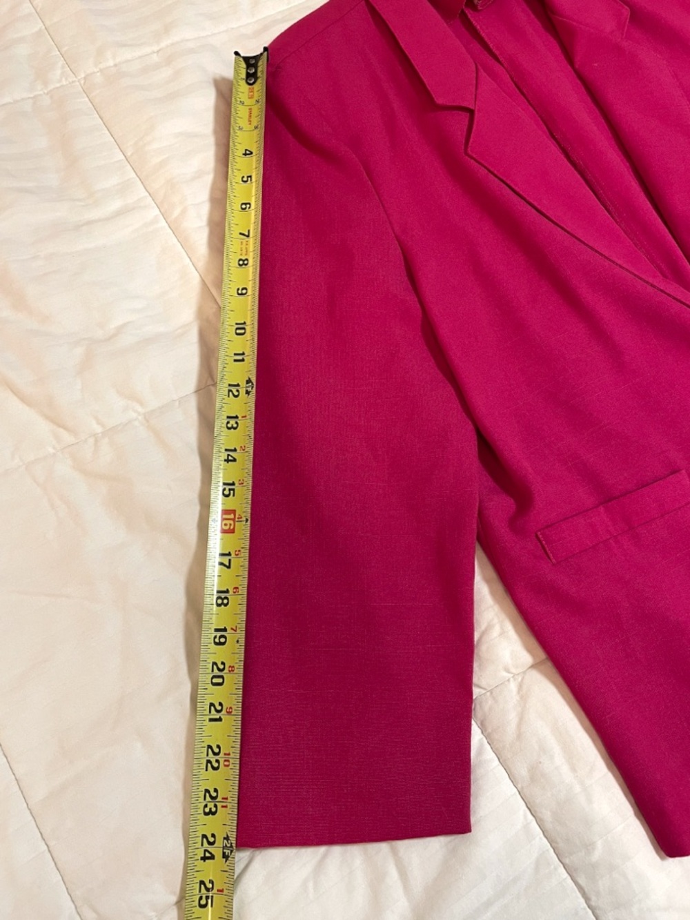 Vintage Alfred Dunner Fuchsia Pink Women 18 Blazer Jacket Shell Button EUC - Picture 3 of 8